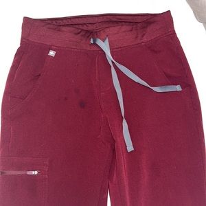 Burgundy FIGS Joggers